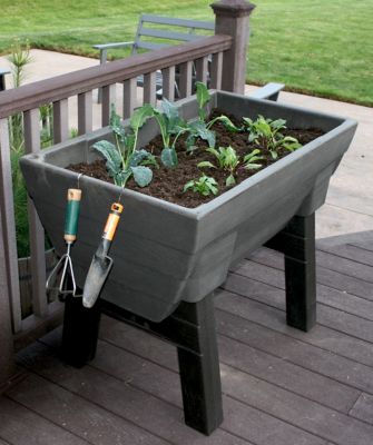 Image showing  Garden Wizard Ele Garden Bed Oak GW-ELG5CF-OAK