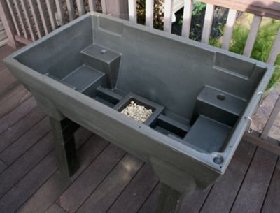 Image showing 5 th Good Ideas Garden Wizard Ele Garden Bed Oak GW-ELG5CF-OAK