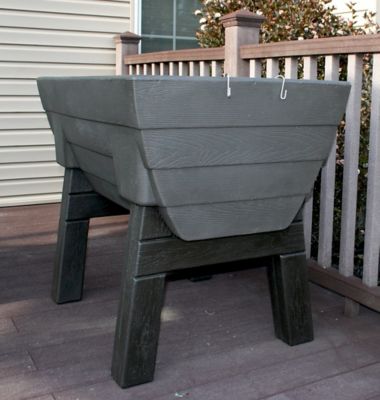 Image showing 6 th Good Ideas Garden Wizard Ele Garden Bed Oak GW-ELG5CF-OAK