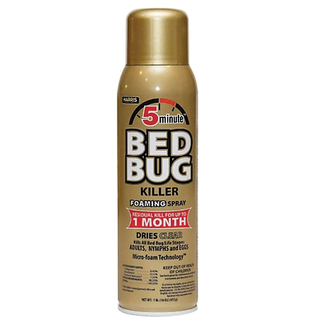Harris 16 oz. 5-Minute Bed Bug Killer Foaming Aerosol Spray