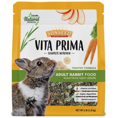 Sunseed Vita Prima Complete Nutrition Adult Rabbit Food, 4 lb.
