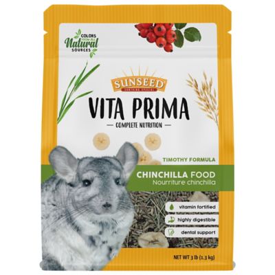 Sunseed Vita Prima Complete Nutrition Chinchilla Food, 3 lb.