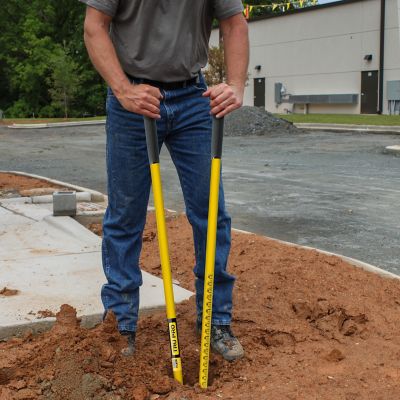 Image showing  48 in. Fiberglass Handle Tru Pro Hercules Pattern FBG Post Hole Digger