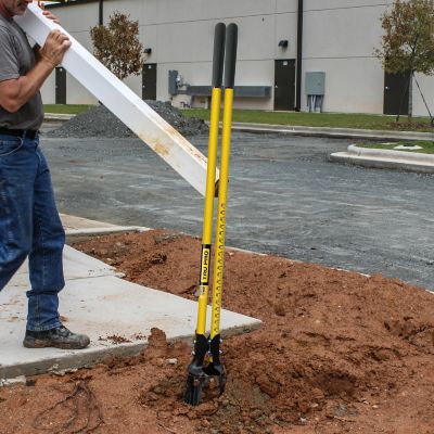Image showing  48 in. Fiberglass Handle Tru Pro Hercules Pattern FBG Post Hole Digger