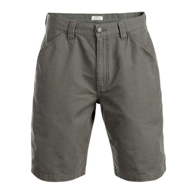 Blue Mountain Men's Relaxed Fit Mid-Rise Canvas Utility Shorts