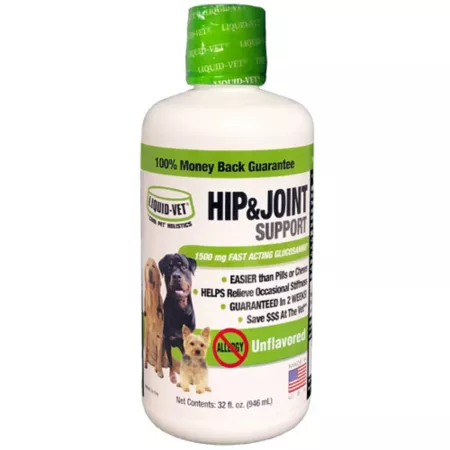 Liquid-Vet K9 Hip and Joint Support Supplement for Dogs Unflavored 32 oz. Dog Hip & Joint Care