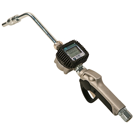 Liquidynamics Battery Operated 8 GPM Digital Flow Meter with Rigid Spout, 1/4 in. Auto Tip