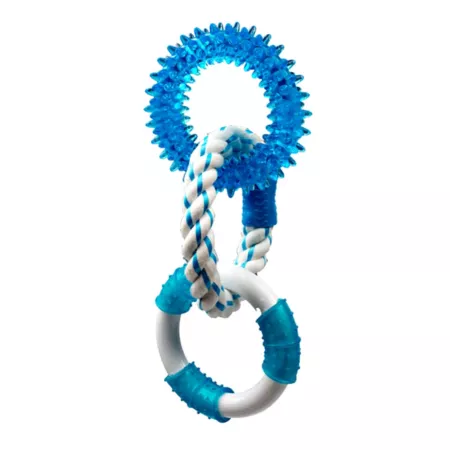 Multipet Canine Clean 3-Ring Dog Chew Toy Assorted Dog Rope & Tug Toys