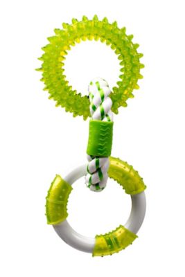 Image showing  Assorted Canine Clean 3-Ring Dog Chew Toy