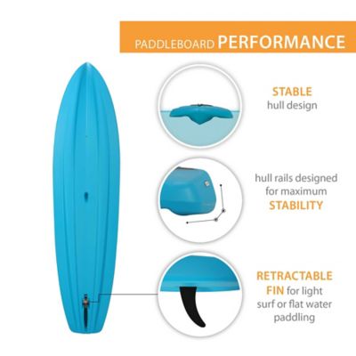 Image showing  11 ft. Amped Stand-Up Paddle Board, Glacier Blue