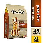4health with Wholesome Grains Large Breed Adult Chicken Formula Dry Dog Food, 45 lb. Bag Price pending