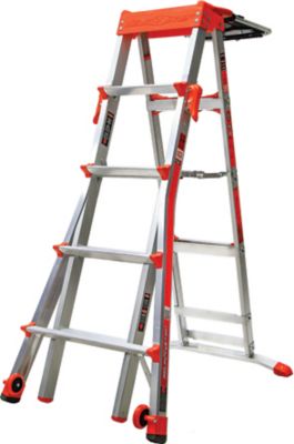 Little Giant 12 ft. 4 in. Reach 300 lb. Capacity Aluminum Select Step 5-8 Type IA Stepladder