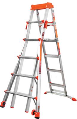 Little Giant 14 ft. 1 in. Reach 300 lb. Capacity Aluminum Select Step 6-10 Type IA Stepladder