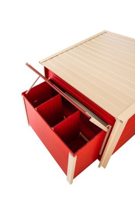 Image showing 7 th New Age Pet ecoFLEX Jumbo Fontana Chicken Barn, Red