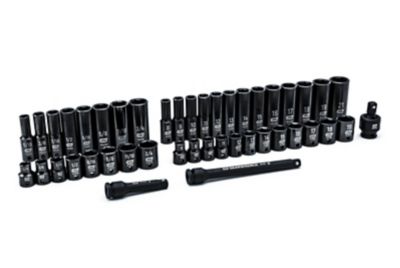 GearWrench 3/8 in. Drive SAE/Metric Impact Socket Set, 44 pc.