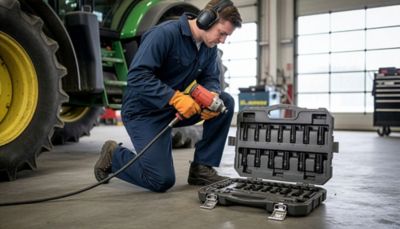 Image showing 8 th GEARWRENCH 3/8 in. Drive SAE/Metric Impact Socket Set, 44 pc.