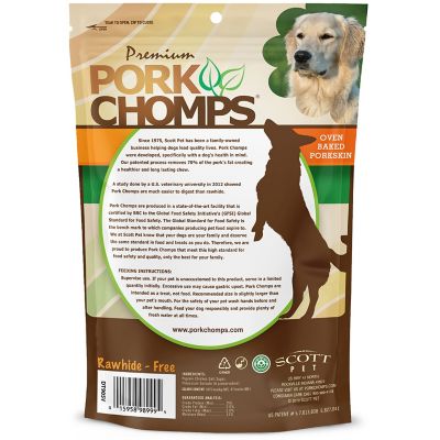 Image showing 5 th Pork Chomps 5-inch Baked Pork Skin Mini Twists with Real Chicken wrap, 12 ct. Dog Chews