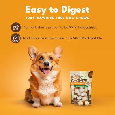 Image showing  6 in. Baked Pork Skin Twists with Real Chicken Wrap, 4 ct. Dog Chews