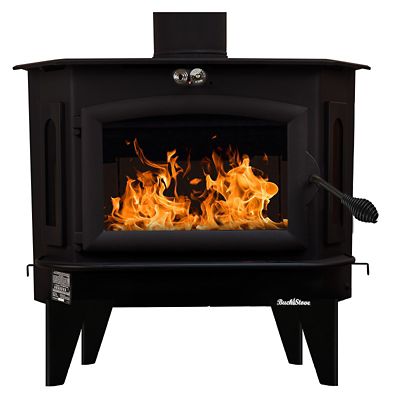 Image showing  3200 sq. ft. Model 91 Wood Stove with Black Door, FP 91