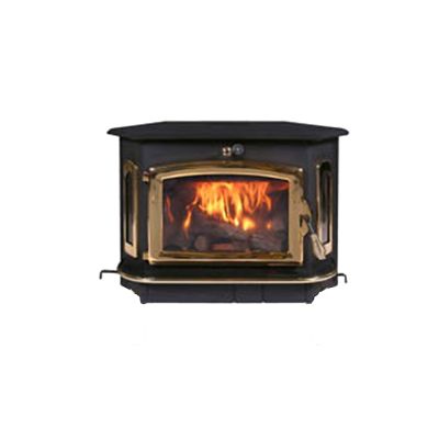 Buck Stove Model 91 Wood Stove Fireplace Insert with Gold Door, 3,200 sq. ft.