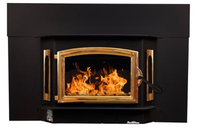 Buck Stove Wood-Burning Model 81 Stove with Gold Door, 2,700 sq. ft., 59,500 BTU
