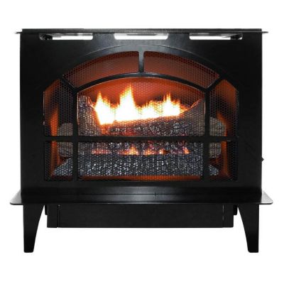 Buck Stove Natural Gas Townsend II Vent-Free Stove with Black Finish