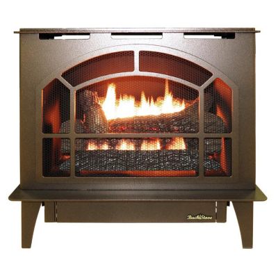 Buck Stove Townsend II Vent-Free Natural Gas Stove, 32,000 BTU, Vintage Copper