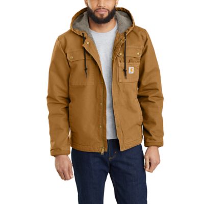 Image showing 1 th Carhartt Men's Washed Duck Bartlett Hooded Jacket