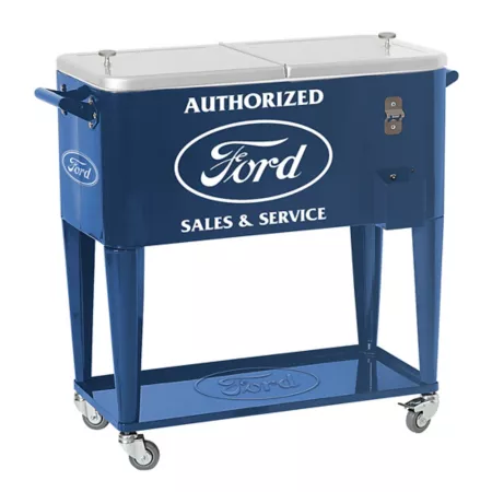 Ford 80 quart Rolling Beverage Cooler Patio Coolers