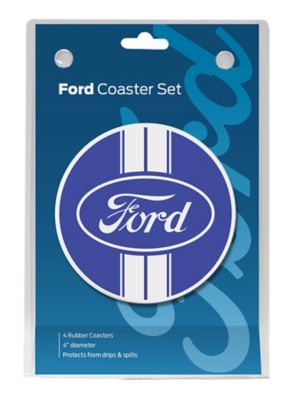 Ford Rubber Drink Coaster Set, 4 pc.