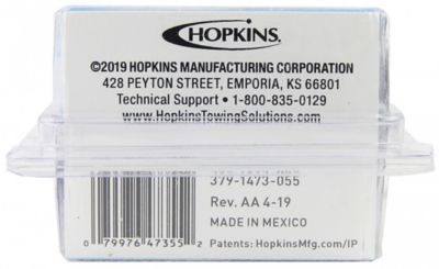 Image showing 6 th Hopkins Towing Solutions 7-RV Blade to 4-Wire Flat Adapter