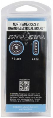 Image showing 7 th Hopkins Towing Solutions 7-RV Blade to 4-Wire Flat Adapter