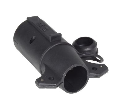 Image showing  7-RV Blade to 6-Pole Round Adapter, Center Pin Electric Brake