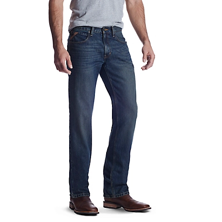 Ariat Men's Slim Fit Mid-Rise M5 Swagger Legacy Straight Jeans at ...
