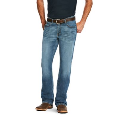 Ariat Men's Slim Fit Mid-Rise M7 Drifter Legacy Straight Stretch Bootcut Jeans For slim guys like me these jeans fit great