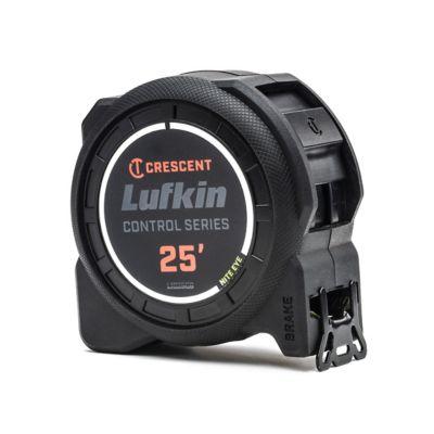 Lufkin 1-3/16 in. x 25 ft. Control Series Black Blade Tape Measure