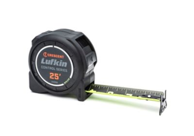 Image showing 5 th Crescent LUFKIN 1-3/16 in. x 25 ft. Control Series Black Clad Tape Measure