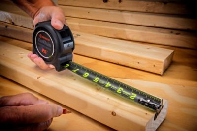 Image showing 6 th Crescent LUFKIN 1-3/16 in. x 25 ft. Control Series Black Clad Tape Measure