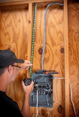 Image showing 7 th Crescent LUFKIN 1-3/16 in. x 25 ft. Control Series Black Clad Tape Measure