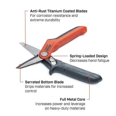Image showing  7-1/2 in. Pro Titanium-Coated Tradesman Utility Shears