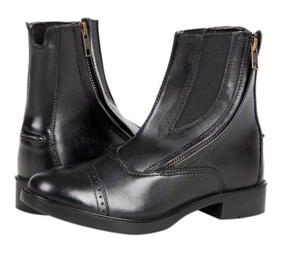 Huntley Equestrian Girls' Daisy Clipper Zipper Paddock Boots