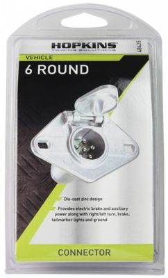 Image showing  6-Pole Round Metal Vehicle Side Connector