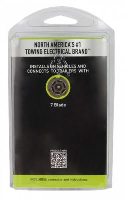 Image showing  7-RV Blade Plastic Connector with Vehicle Side Socket