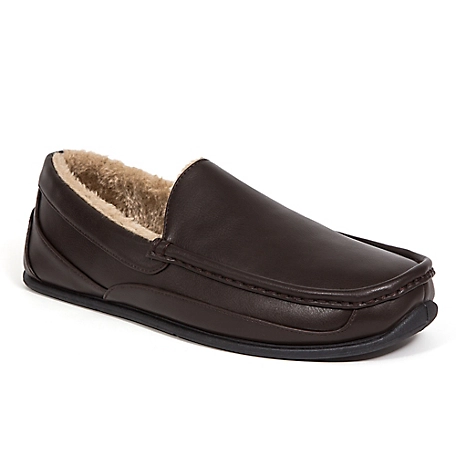 Deer Stags Spun Smooth Slippers