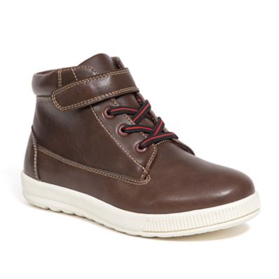 Deer Stags Boys' Niles Sneaker Boots, Dark Brown