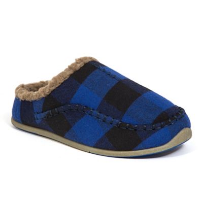 Deer Stags Boys' Lil Nordic Slippers, Plaid