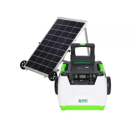 Nature's Generator 1800/1440 Watt Gold System Electric Generator Includes 1 Generator and 1 Solar Panel Solar Generators