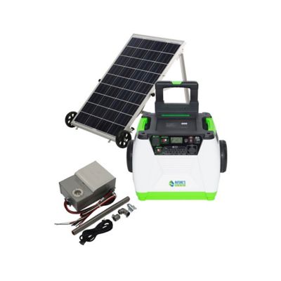 Nature's Generator 1,800/1,440-Watt Solar Powered Gold PE Generator System, Includes Generator, Solar Panel, Power Transfer Kit