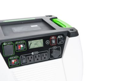 Image showing  1,800/1,440-Watt Solar Powered Gold PE Generator System, Includes Generator, Solar Panel, Power Transfer Kit