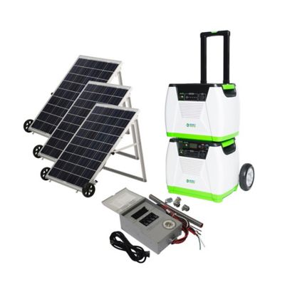 Nature's Generator 1800/1440-Watt Platinum PE Generator System, Generator, Power Pod, 3 Solar Panels, Transfer Kit